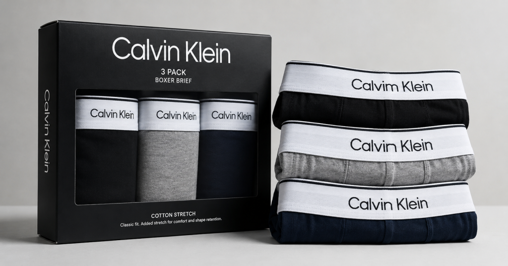 Boxer Calvin Klein Homme (Lot de 3) L'Essentiel Qui Ne Trompe Jamais
