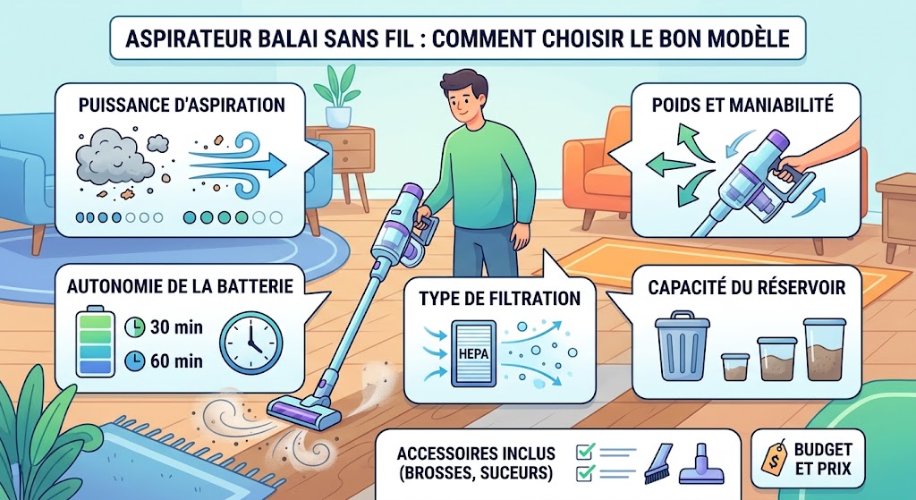 Aspirateur balai sans fil Comment choisir le bon modèle1 Aspirateur balai sans fil Comment choisir le bon modèle