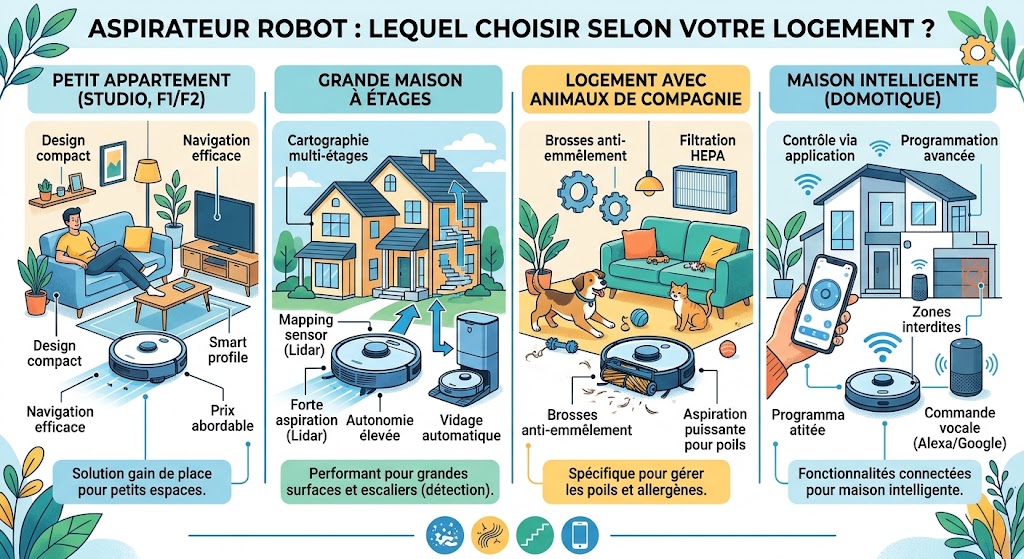 Aspirateur robot Lequel choisir selon votre logement Aspirateur robot Lequel choisir selon votre logement